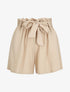 Short évasé taille haute - Beige - 1