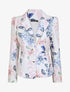 Blazer ajustée imprimé fleurs romantiques - Blanc - 1