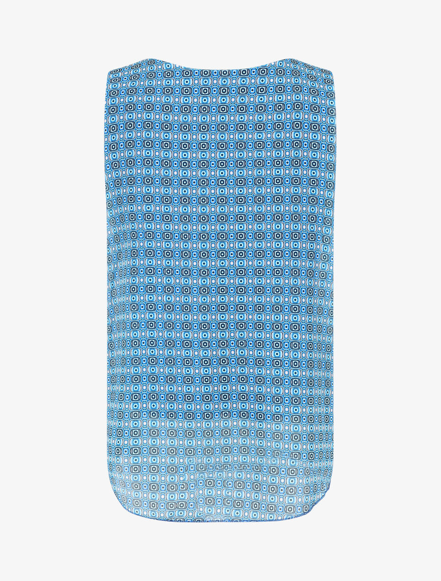 Top sans manches imprimé graphique - Bleu - 2