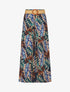 Pantalon ample imprimé tropical - Marine - 4