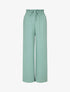 Pantalon ample à taille élastiquée - Vert d&