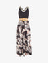 Robe imprimé tropical à bretelles imprimé mosaïque - Noir - 1