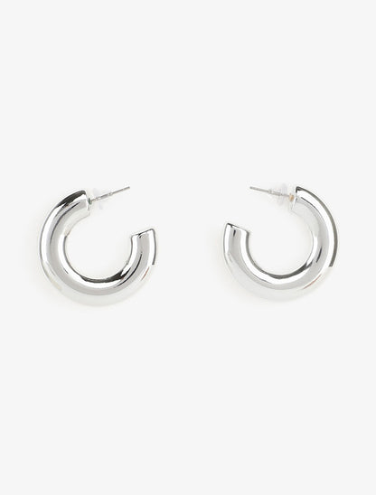 Petites créoles plates - Argent - 3