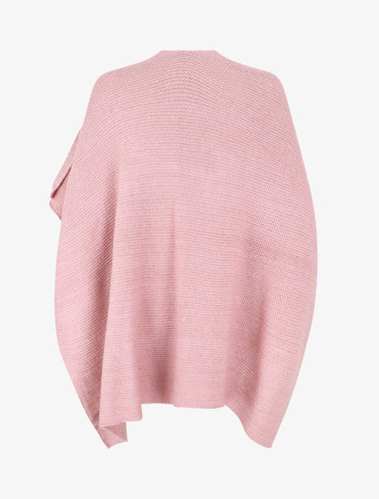 Châle en maille à paillettes - Rose - 3