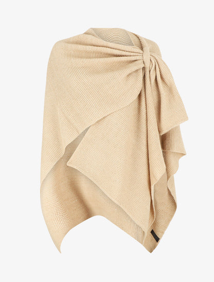 Châle en maille à paillettes - Sable - 1