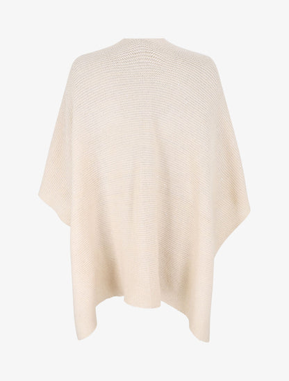 Châle en maille à paillettes - Beige - 3