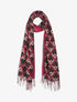 Echarpe irisée motifs géométriques - Fuchsia - 1