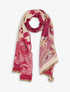 Echarpe imprimé graphique - Fushia - 1