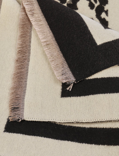 Echarpe imprimé léopard - Beige - 3