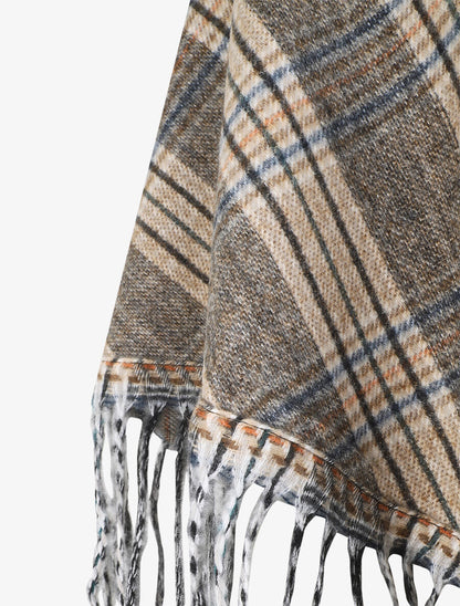 Châle motif prince de Galles - Beige - 3