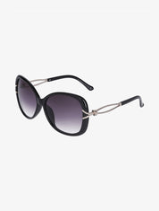 Lunettes de soleil ovales oversize - Noir - 1