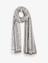 Echarpe imprimé infini stylisé - Gris - 1