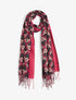 Foulard irisé imprimé losanges stylisés - Pourpre - 4