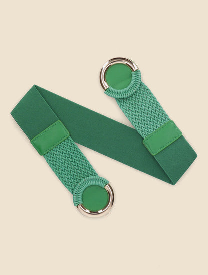 Ceinture macramé à double boucles - Vert - 1