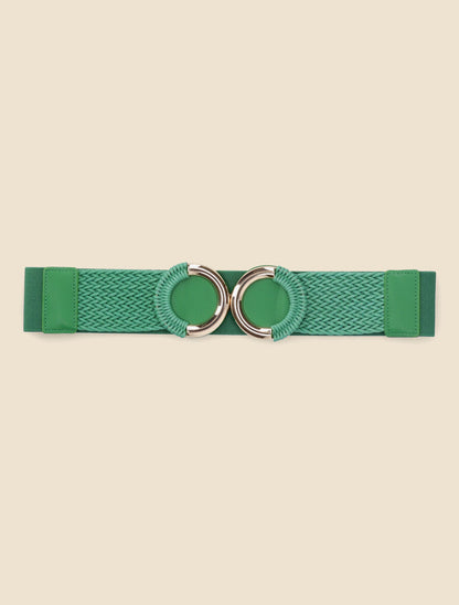 Ceinture macramé à double boucles - Vert - 2