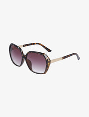 Lunettes octogonales oversize - Marron - 1