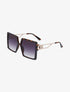 Lunettes de soleil carrées oversize - Léopard - 1