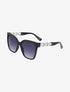 Lunettes cat eye oversize - Noir - 2