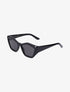 Lunette cat eye à monture texturée - Noir - 1