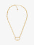 Collier en maille à pendentif mousqueton - Or - 3