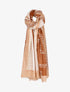 Foulard à imprimé mosaique stylisée - Rose - 1