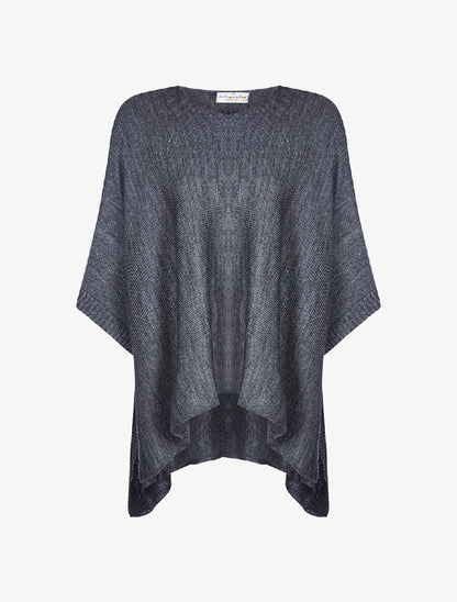Poncho rectangulaire - Anthracite - 3