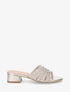 Mules style macramé en simili - Or - 1