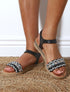 Nu-pieds bride fantaisie irisée - Noir - 1