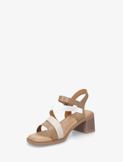 Sandales multibrides en simili - Taupe - 3