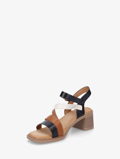 Sandales multibrides en simili - Noir - 4