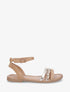 Nu-pieds à bride fantaisie tressée - Camel - 1