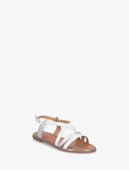 Nu-pieds croisés irisés - Blanc - 2