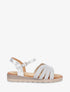 Nu-pieds irisés bride fantaisie - Argent - 5