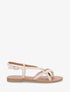 Nu-pieds croisés à tresses - Beige - 1