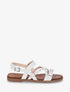 Nu-pieds cloutés en simili - Blanc - 5