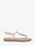 Nu-pieds en bride T à bijoux - Beige - 5