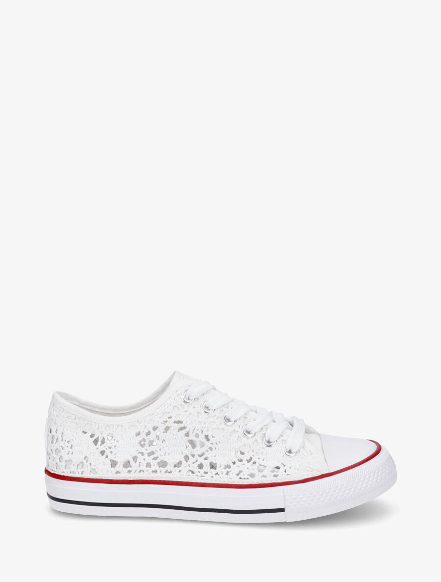 Tennis en crochet - Blanc - 1