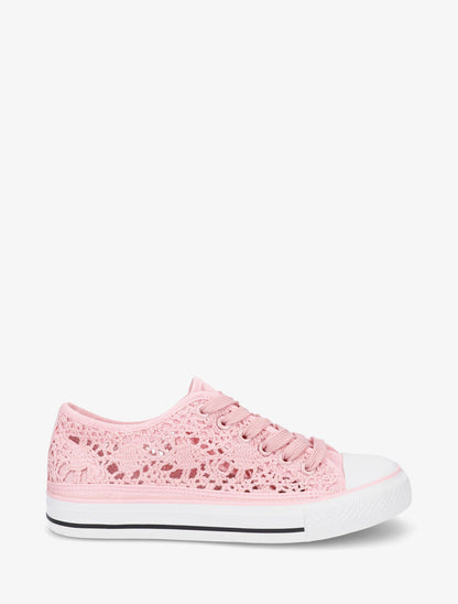 Tennis en crochet - Rose - 5