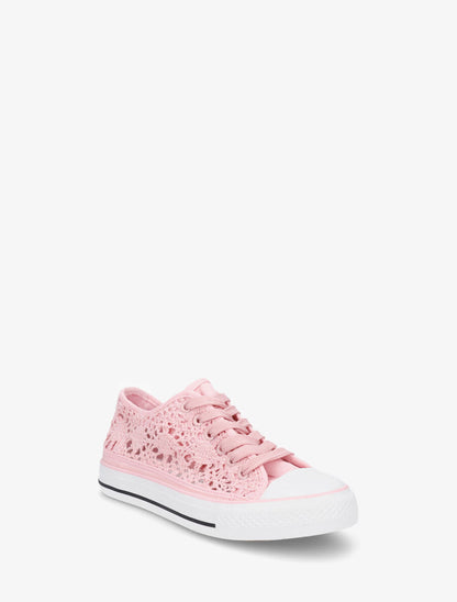 Tennis en crochet - Rose - 2