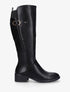 Bottes en simili à ceinturon - Noir - 1