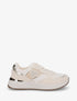 Baskets bimatière à détail métallique - Beige - 5