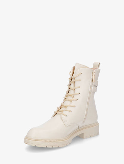 Bottines élastiquées à lacets - Beige - 3