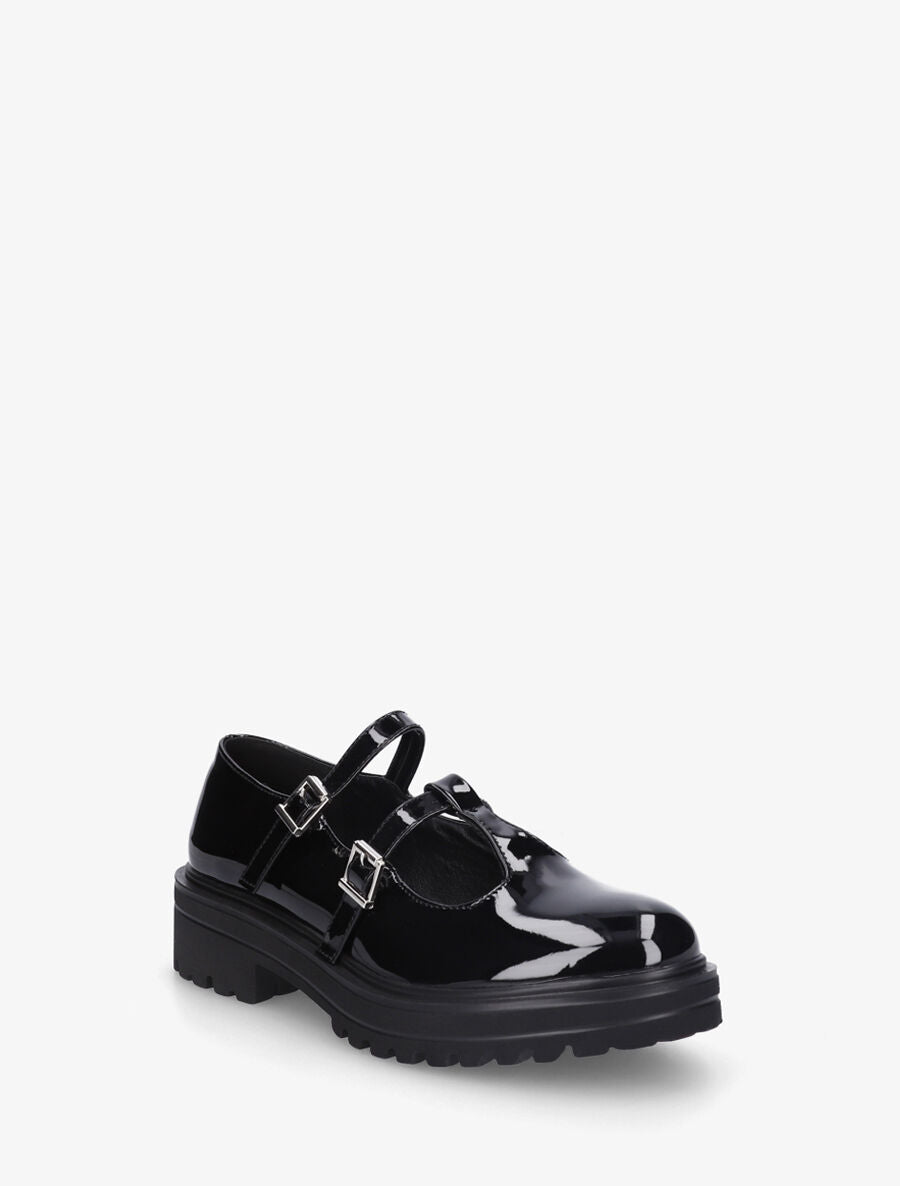 Derbies ajourés à boucles - Noir - 2