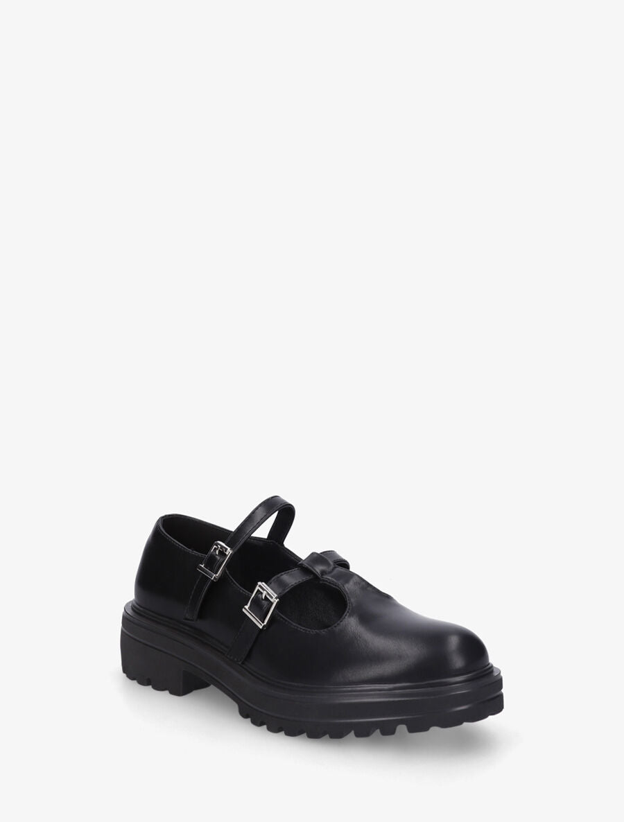 Derbies ajourés à boucles - Noir - 2