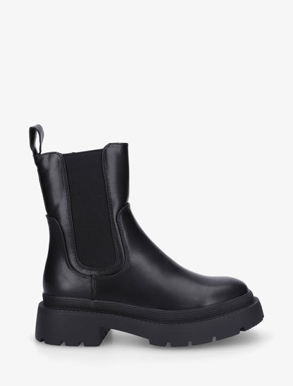 Bottines unies style chelsea - Noir - 5
