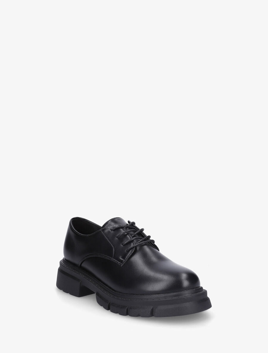 Derbies unies en simili - Noir - 2