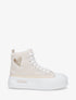 Sneakers montantes molletonnées - Crème - 5