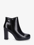 Bottines en simili à talon haut - Noir - 5