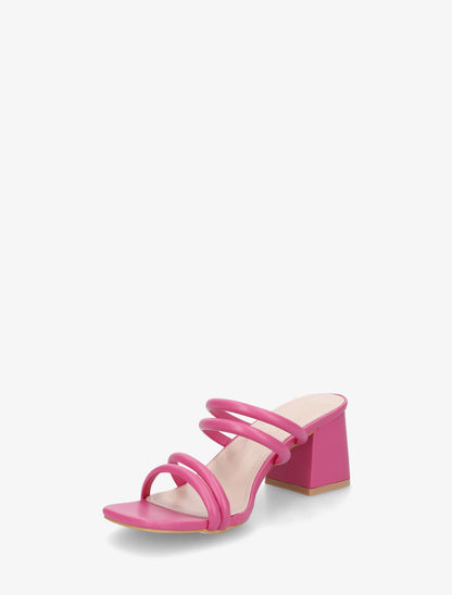 Mules à talon et multibrides - Fushia - 3
