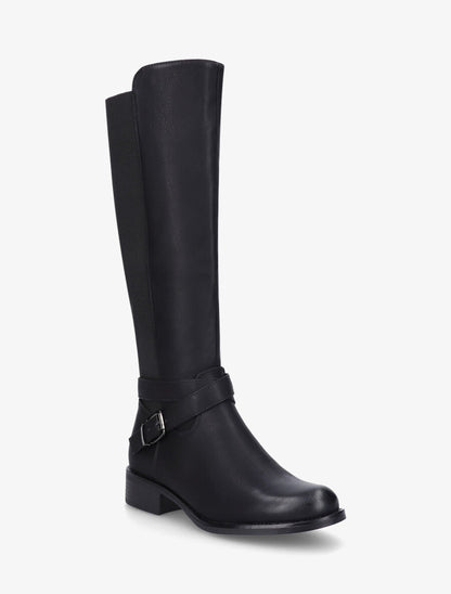 Bottes unies élastiquées - Noir - 2